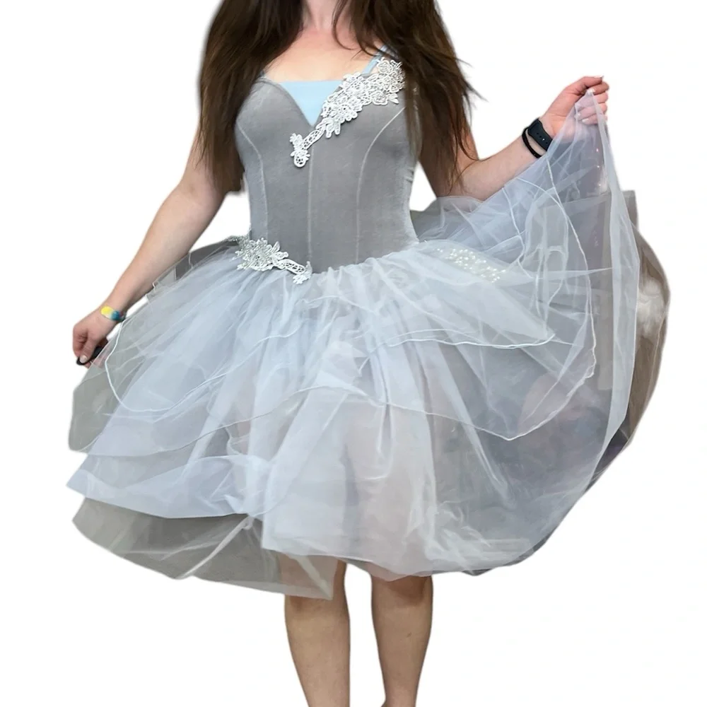 Weissman Camisole Degas Tutu Ballet Costume ‘Woodland’ Blue Size Adult Medium - Picture 11 of 11